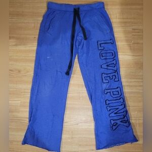 Victoria's Secret PINK Y2K 2011 Flared Blue/Purple Sweatpants Size Small